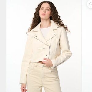 Blank NYC Off-White Moto Jacket